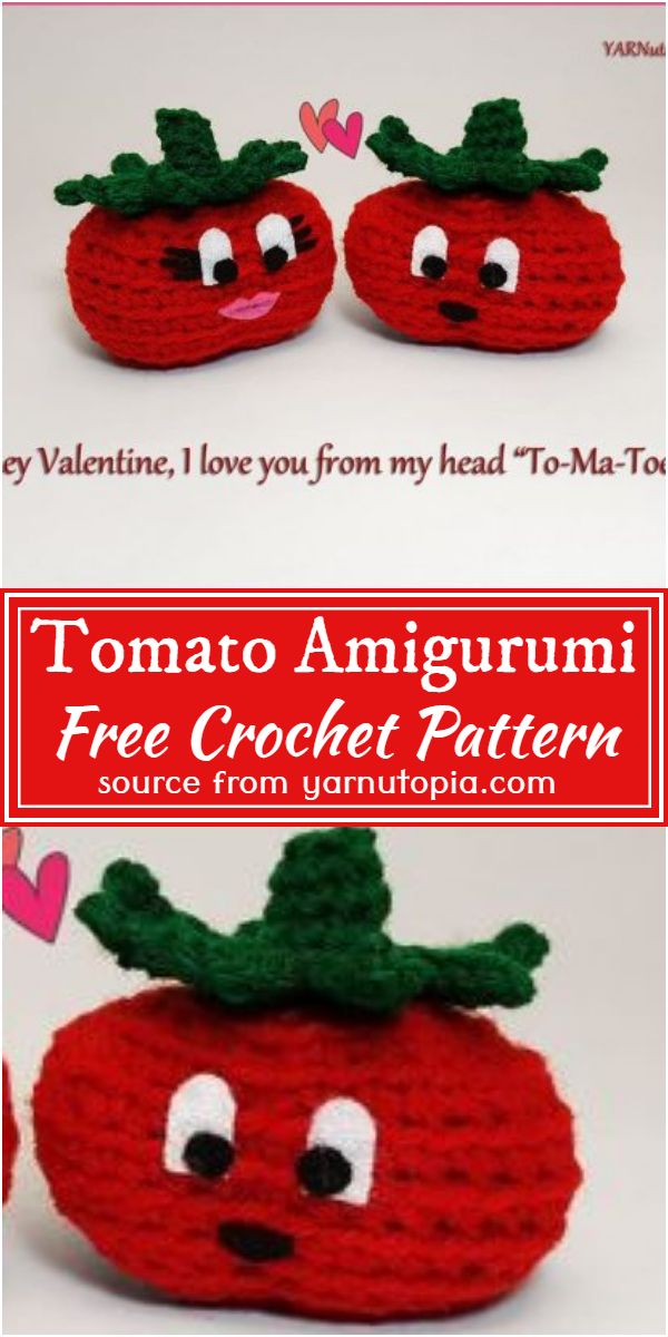 Free Crochet Tomato Amigurumi Pattern