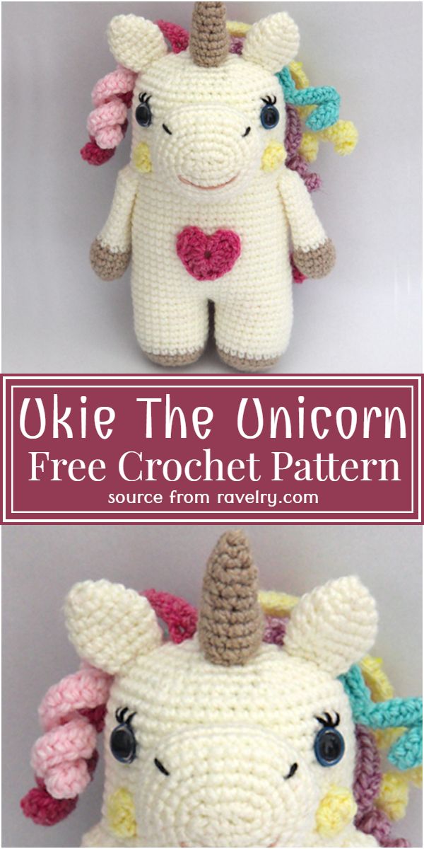 Free Crochet Ukie The Unicorn Pattern