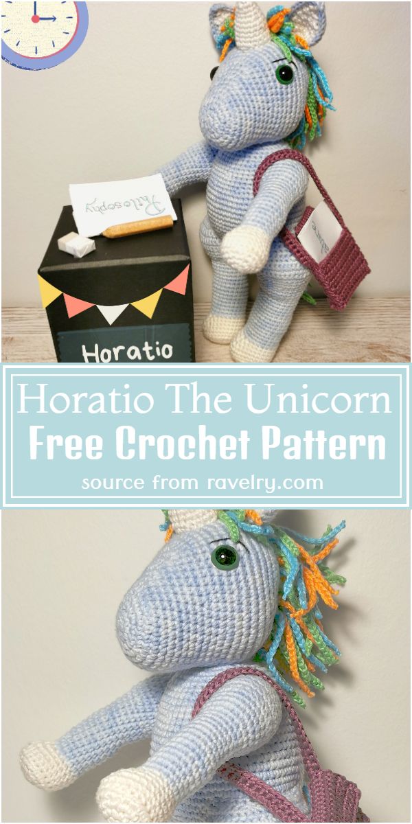 Horatio The Free Unicorn Crochet Pattern