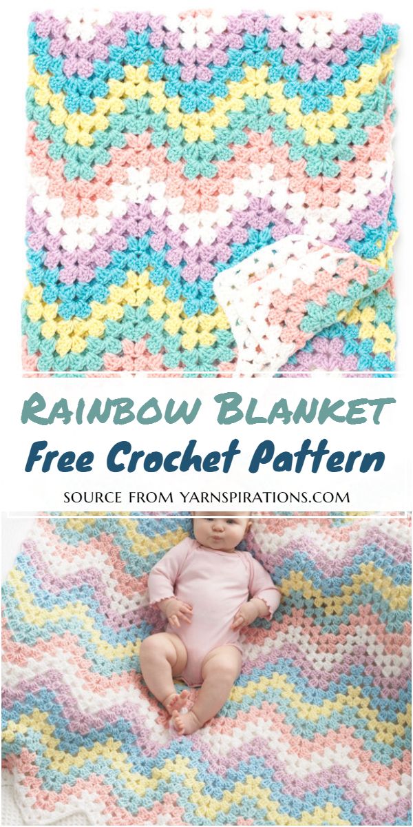 Rainbow Blanket Crochet Pattern