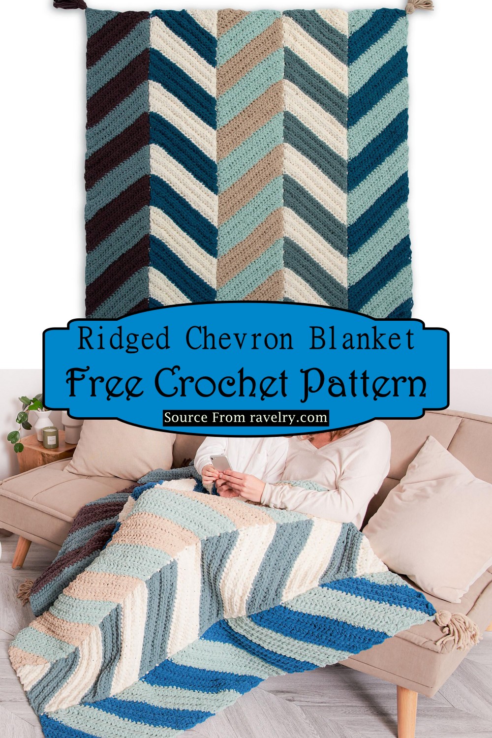 Ridged Chevron Blanket