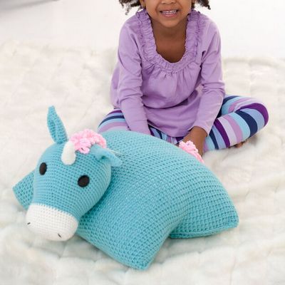Unicorn Crochet Pillow Pal Pattern