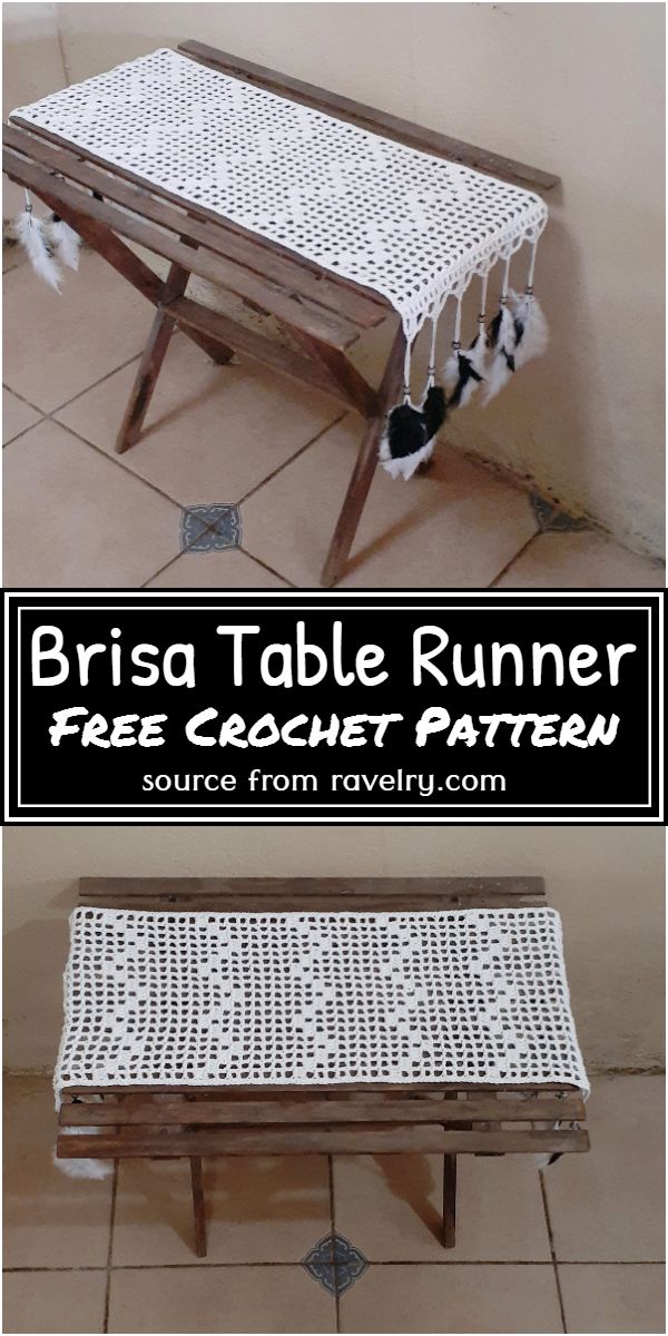 Brisa Crochet Table Runner Free Pattern