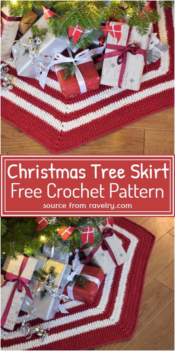 Christmas Tree Skirt Crochet Pattern