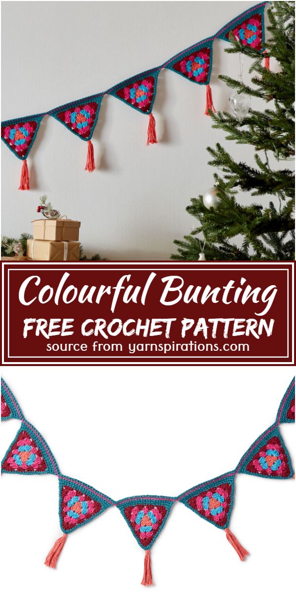 Colourful Bunting Crochet Pattern
