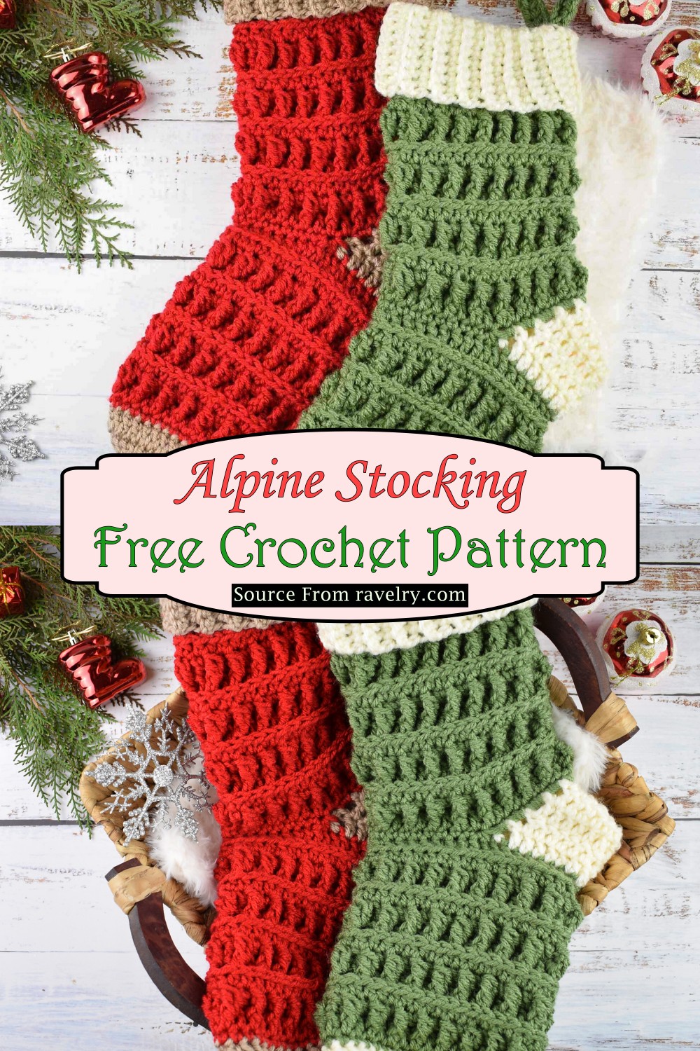 Crochet Alpine Stocking Pattern