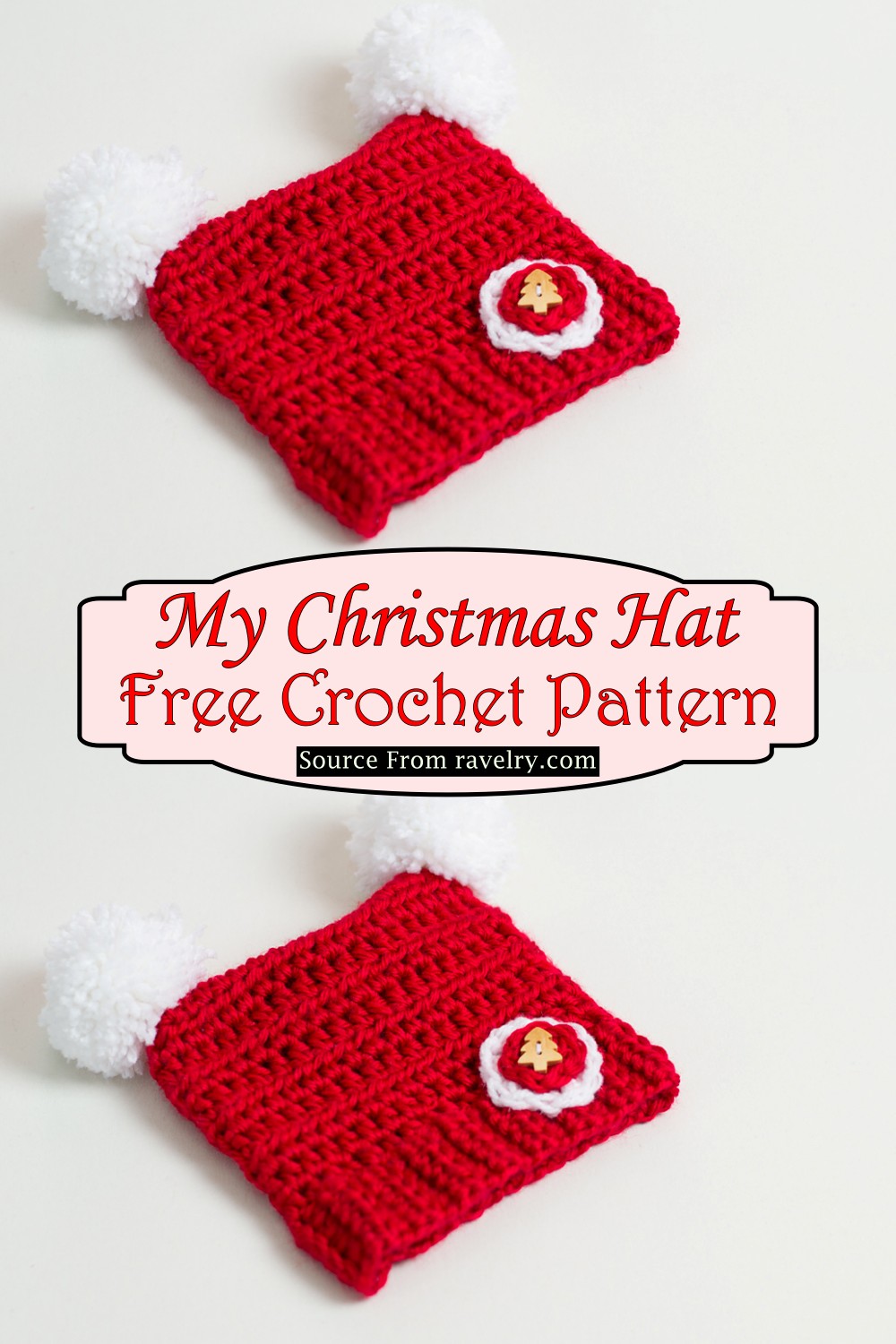Crochet Baby Christmas Hat Pattern