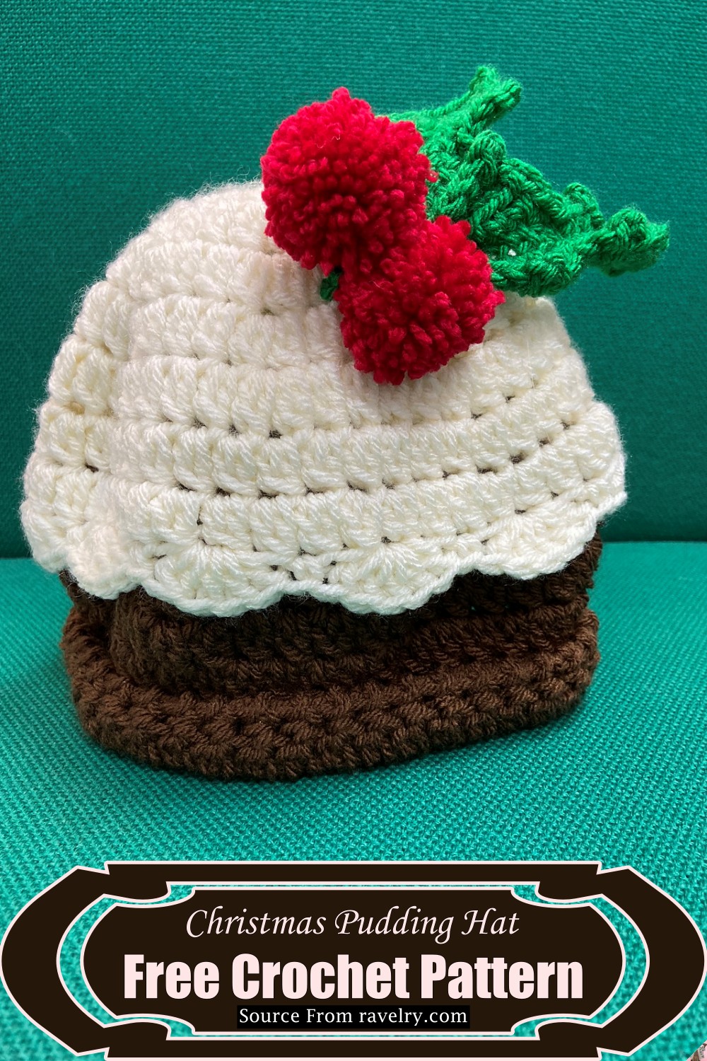 Crochet Christmas Pudding Hat Pattern