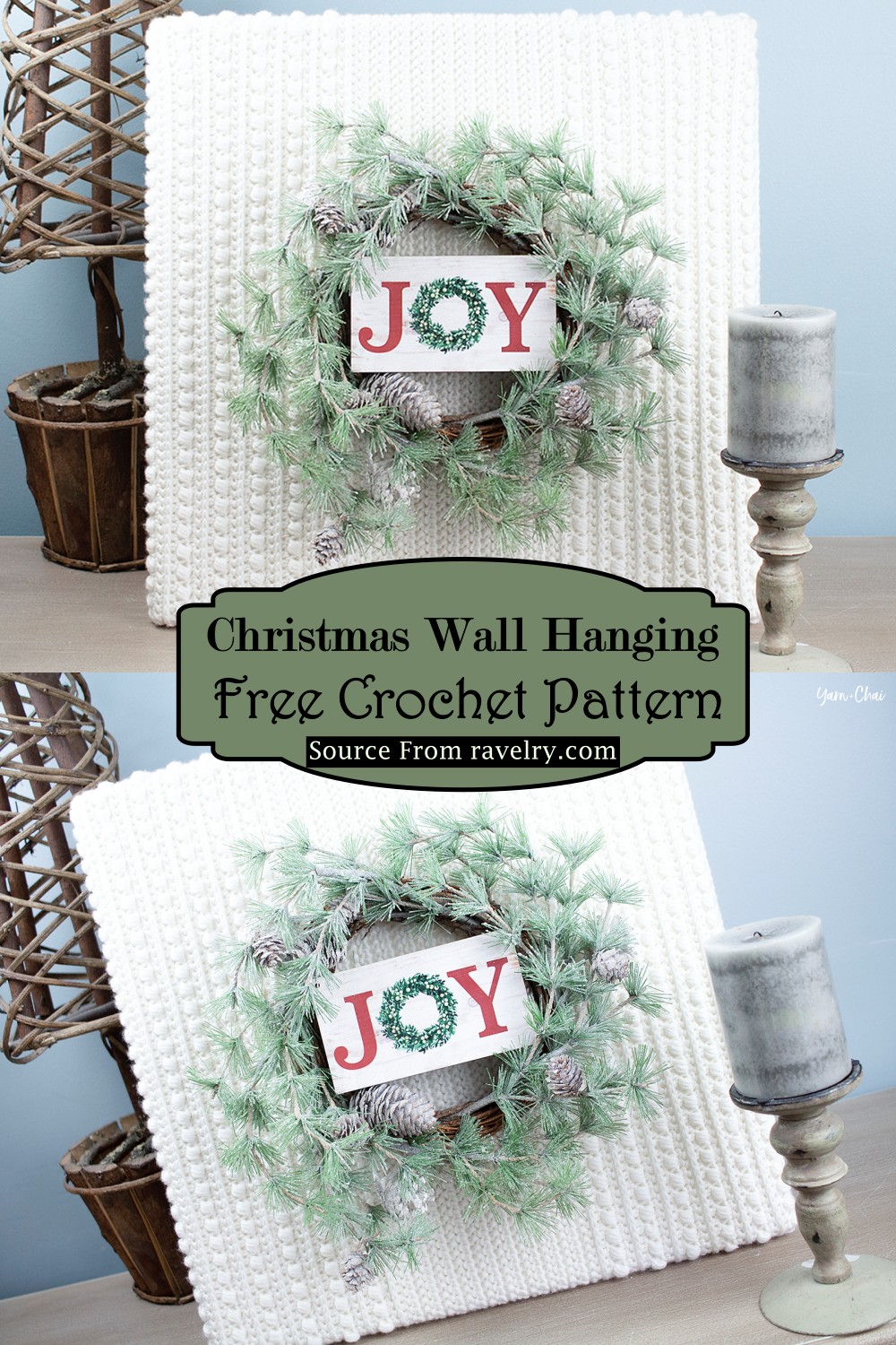 Crochet Christmas Wall Hanging Pattern