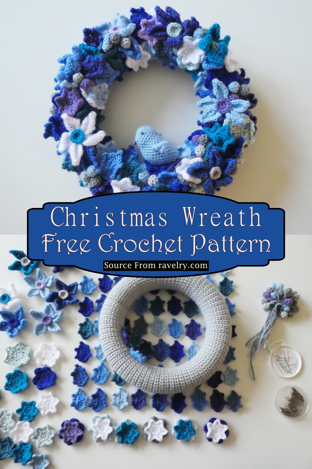 Crochet Christmas Wreath Pattern