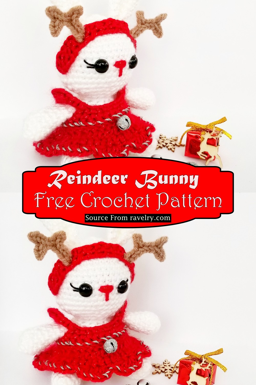 Crochet Reindeer Bunny Pattern