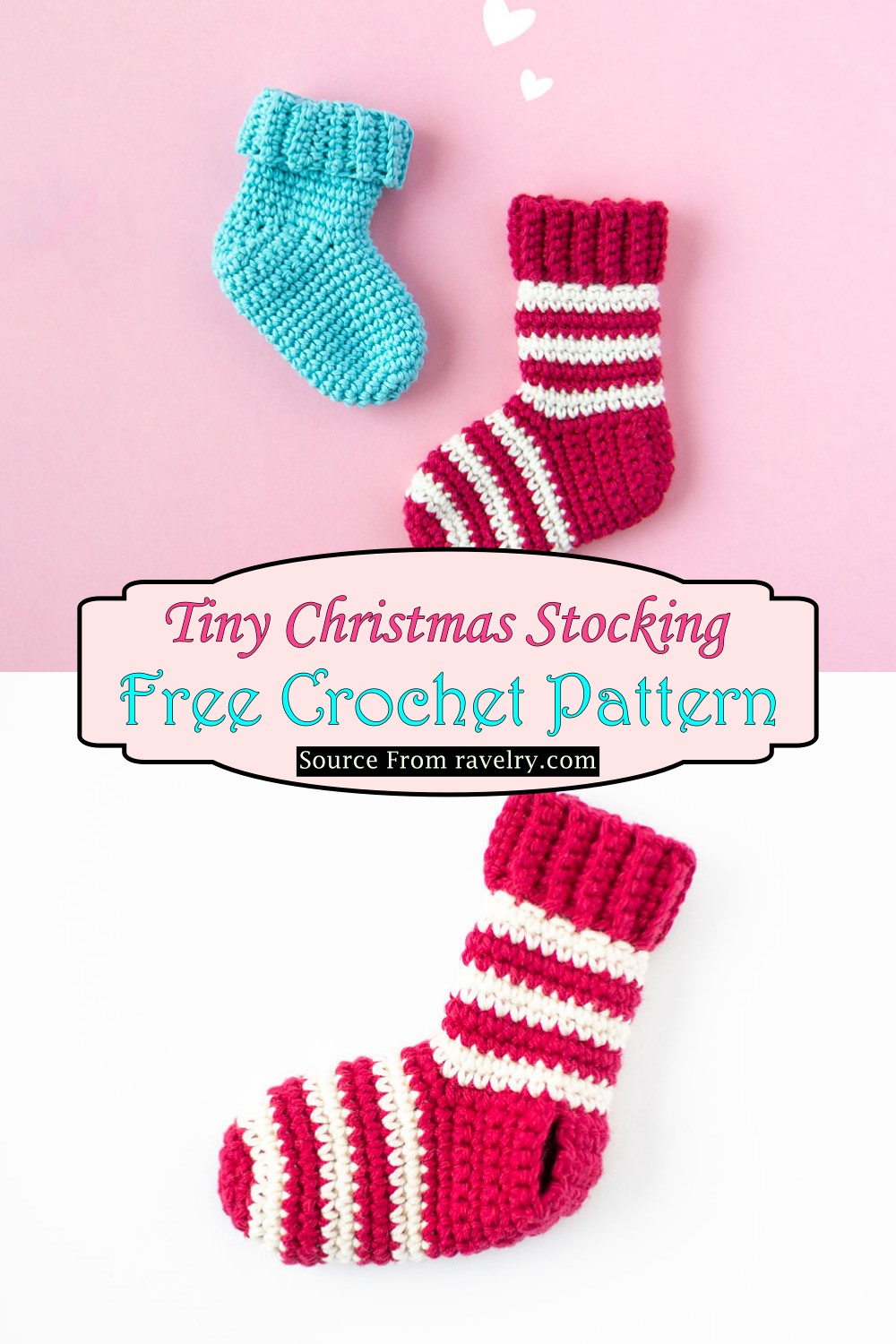 Crochet Tiny Christmas Stocking Pattern