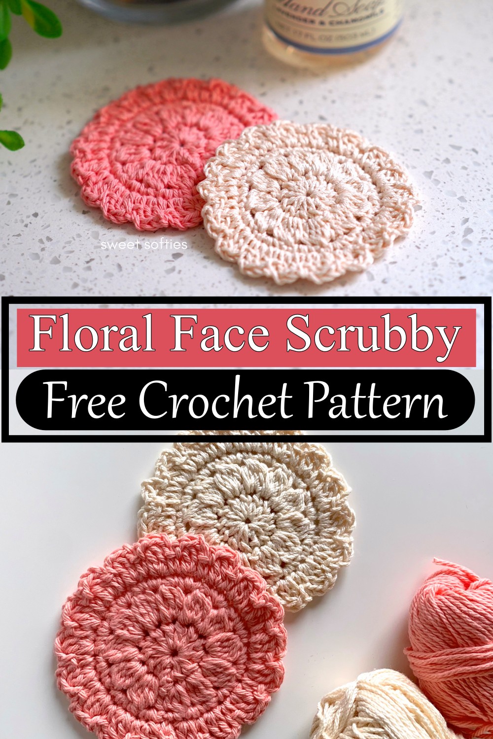 Floral Face Scrubby