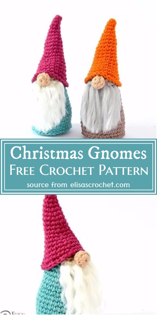 Free Crochet Christmas Gnomes Pattern
