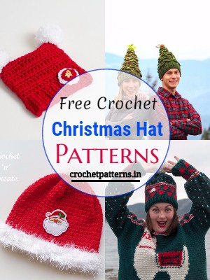 18 Adorable Free Crochet Christmas Hat Patterns