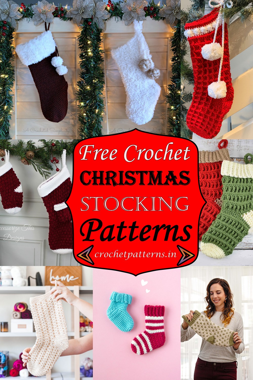 Free Crochet Christmas Stocking Patterns 1