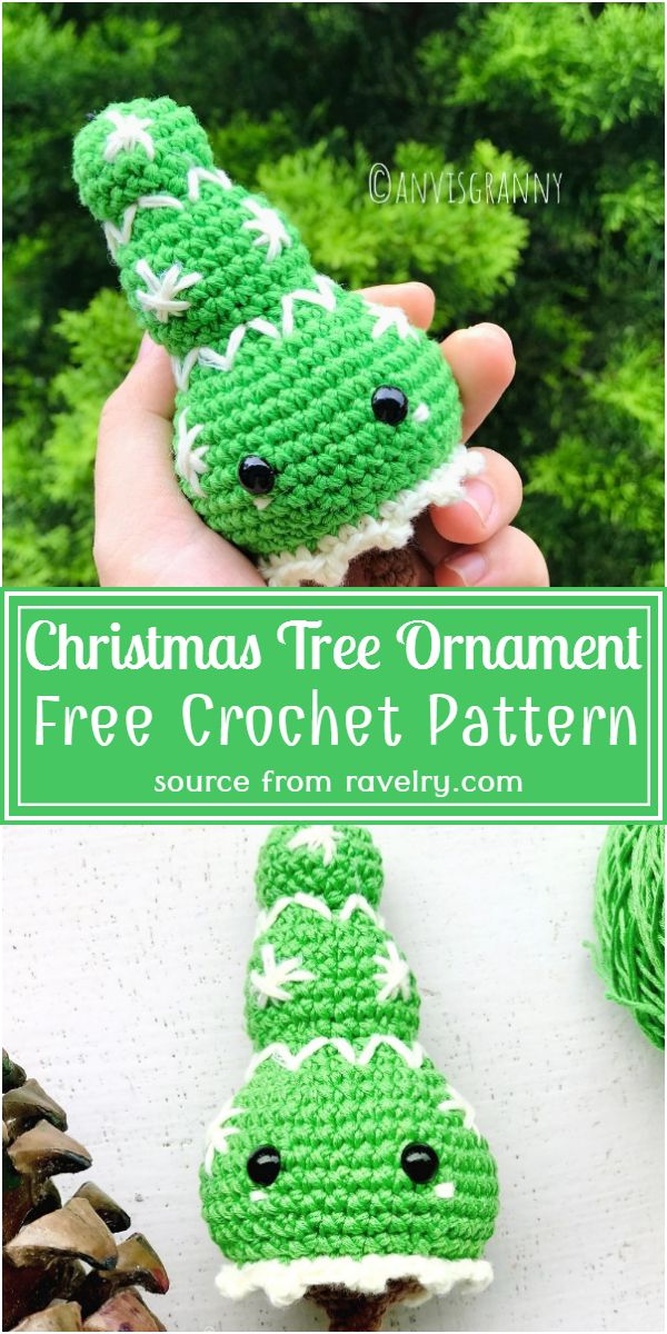 Free Crochet Christmas Tree Ornament Pattern