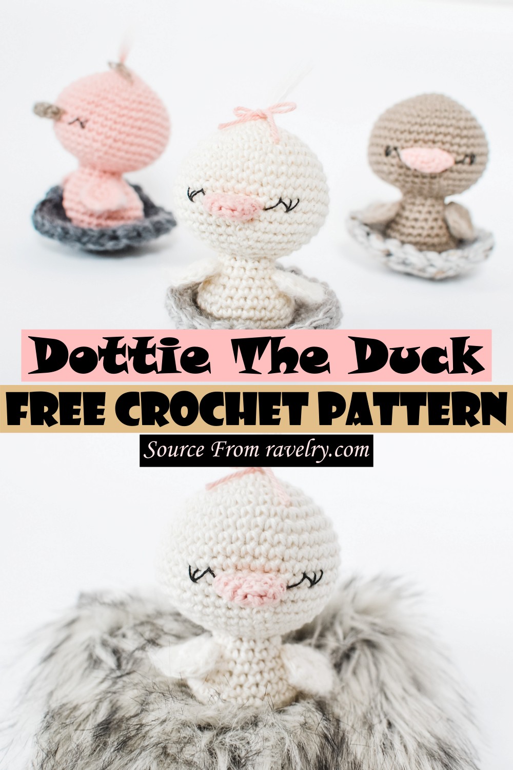 Free Crochet Dottie The Duck Pattern