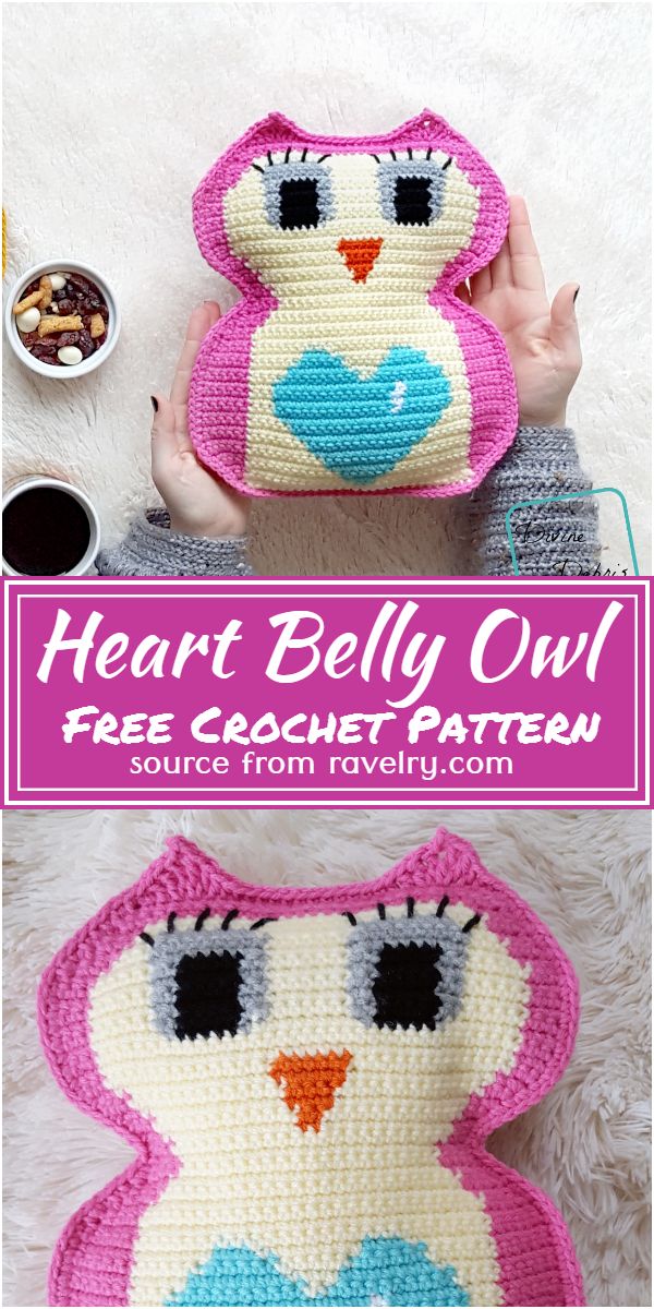 Free Crochet Heart Belly Owl Pattern