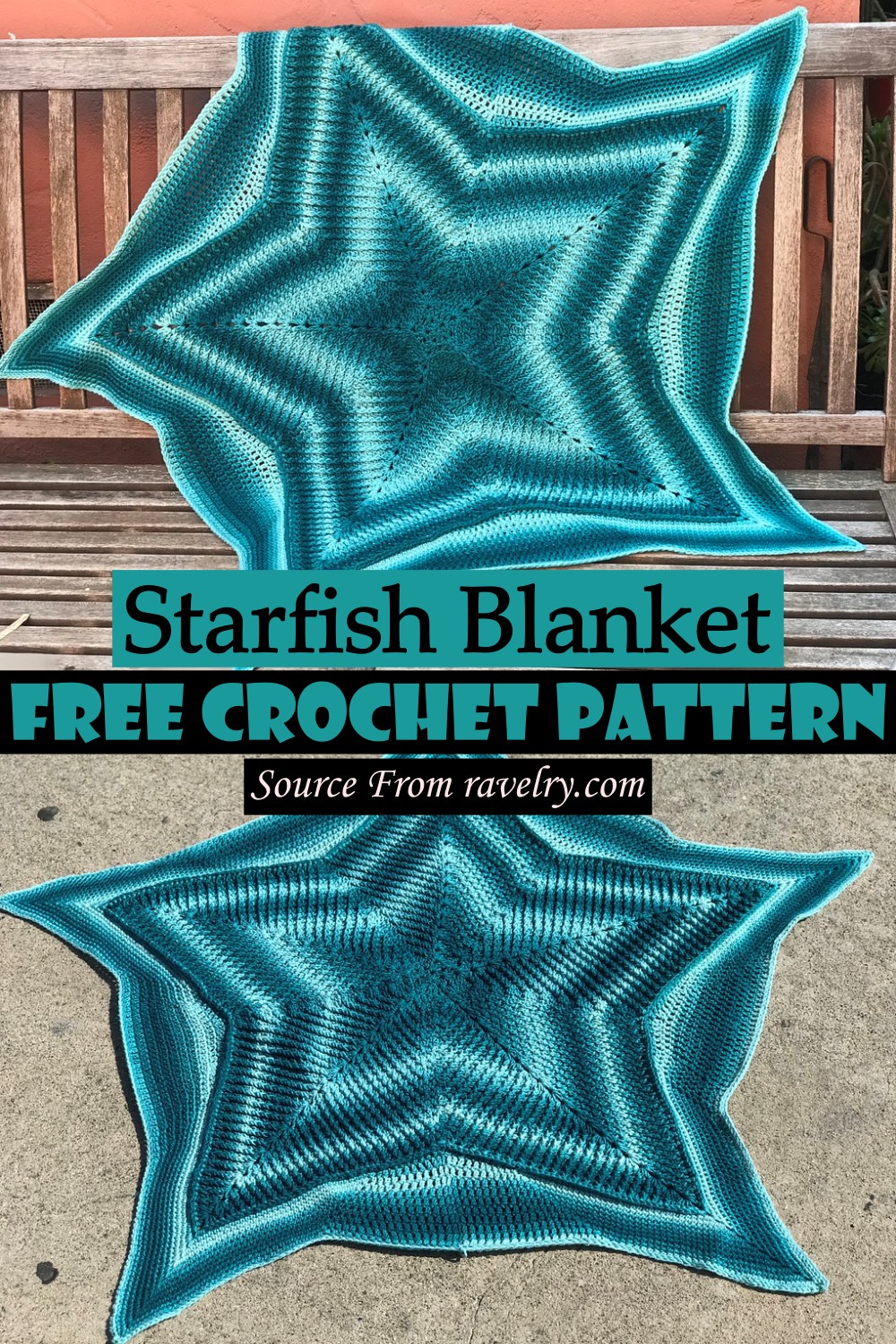 Free Crochet Starfish Blanket Pattern