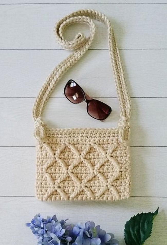 Lattice Crossbody Bag
