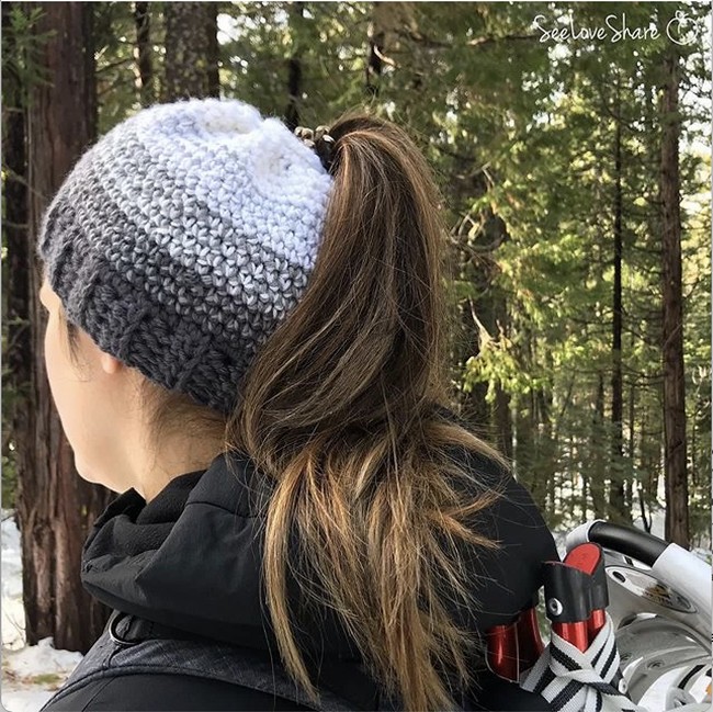 Ombre Pony Beanie