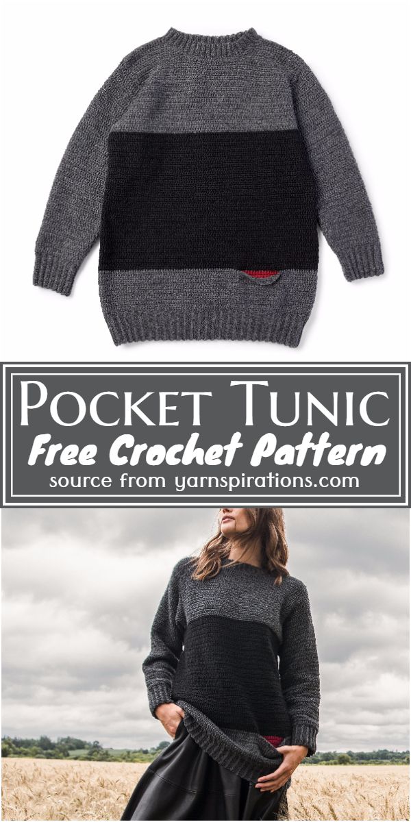 Pocket Tunic Crochet Pattern