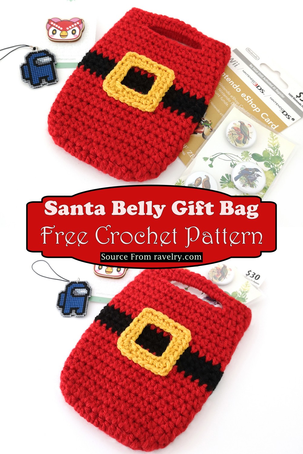 Santa Belly Gift Bag