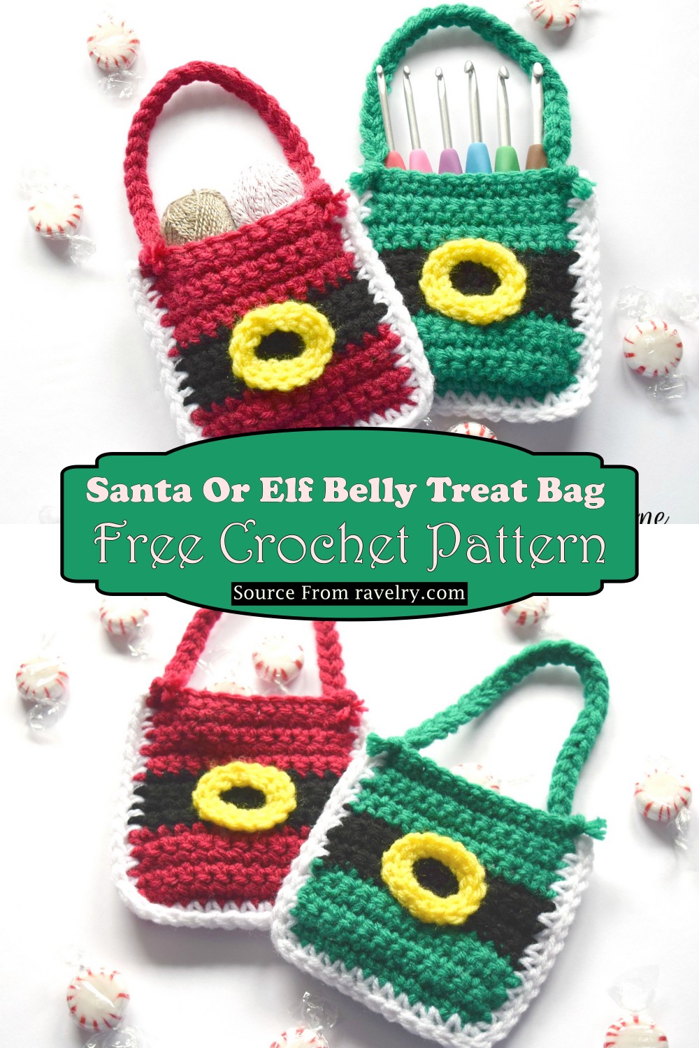 Santa Or Elf Belly Treat Bag