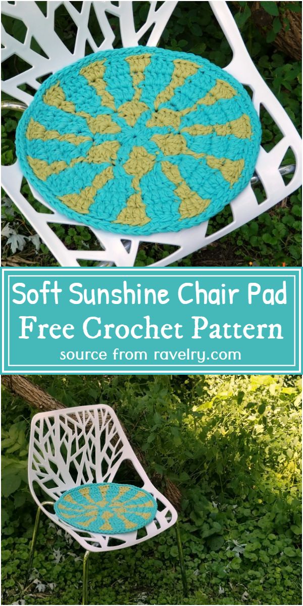 Soft Sunshine Chair Pad Crochet Pattern
