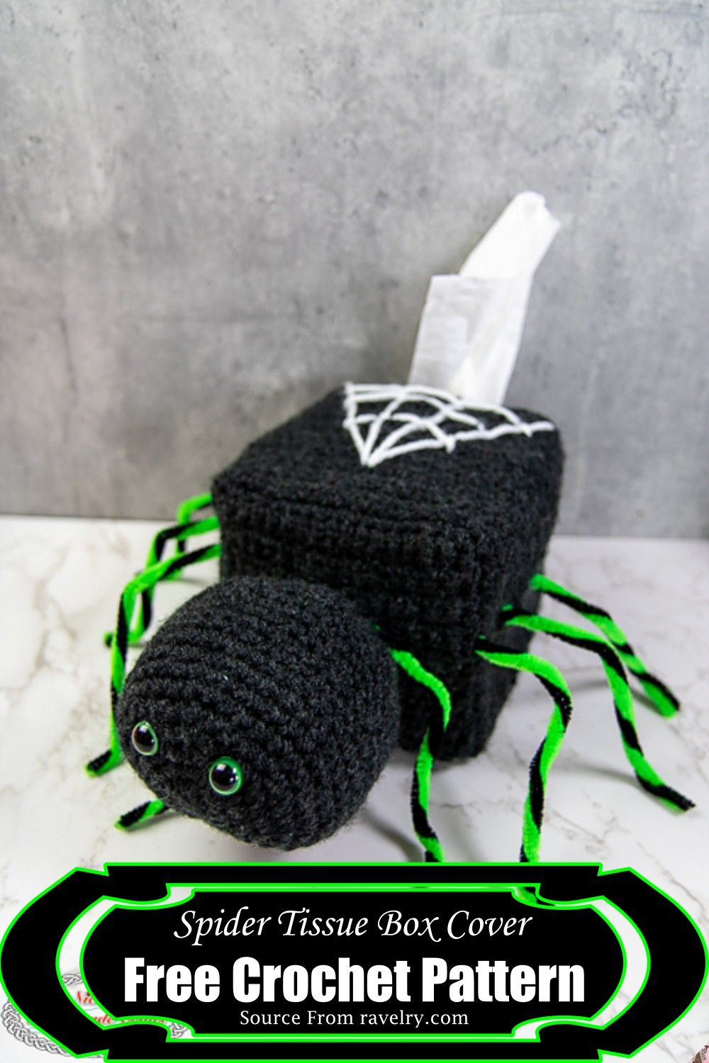 Spider Tissue Box Cover