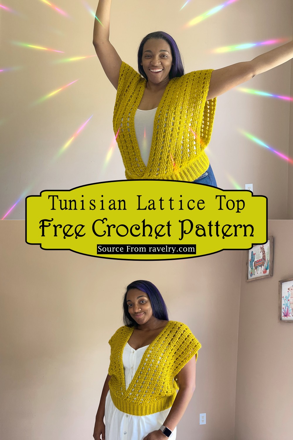 Tunisian Lattice Top