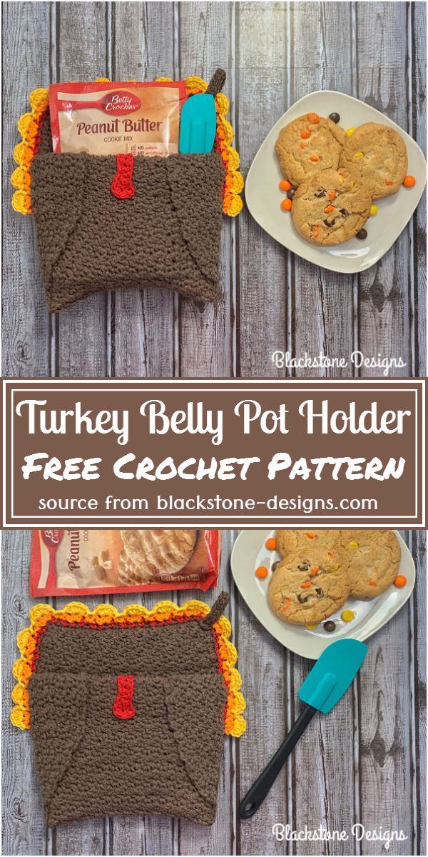 Turkey Belly Pot Holder Crochet Pattern