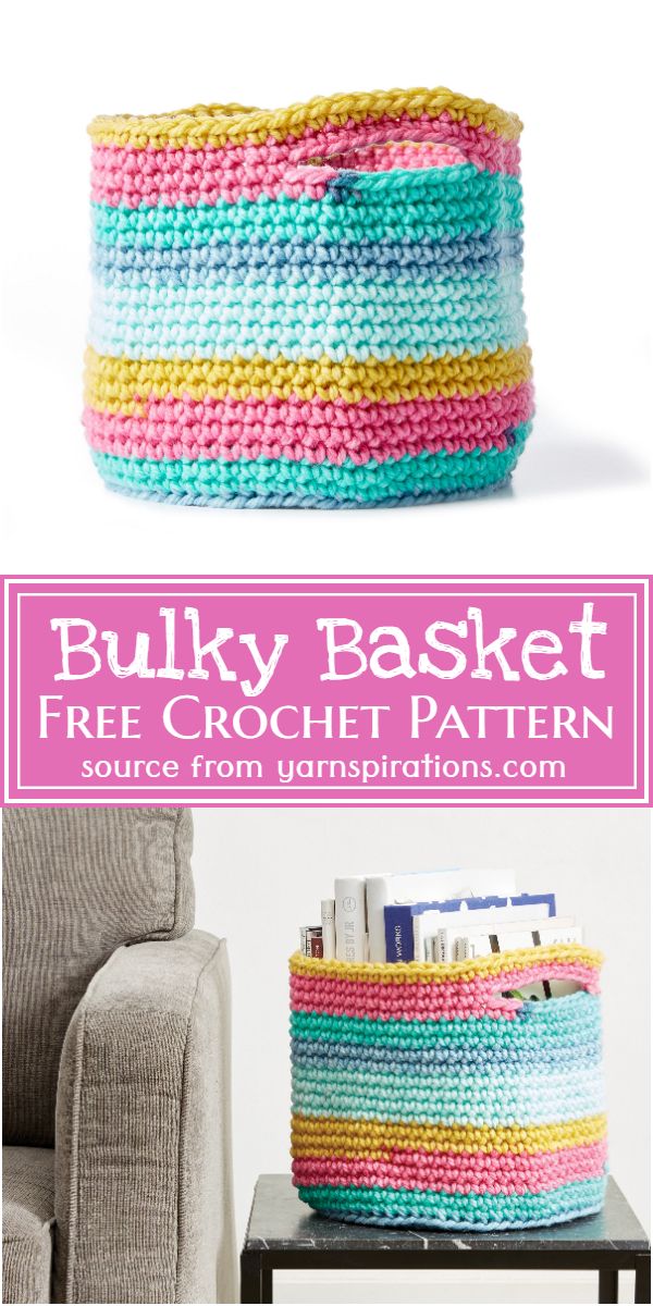 Bulky Basket Crochet Pattern