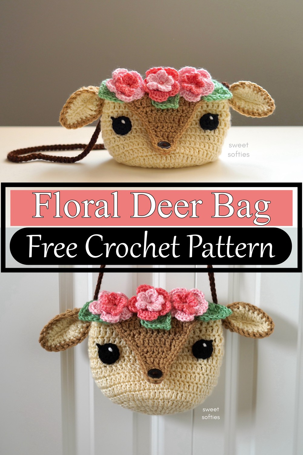 Floral Deer Bag