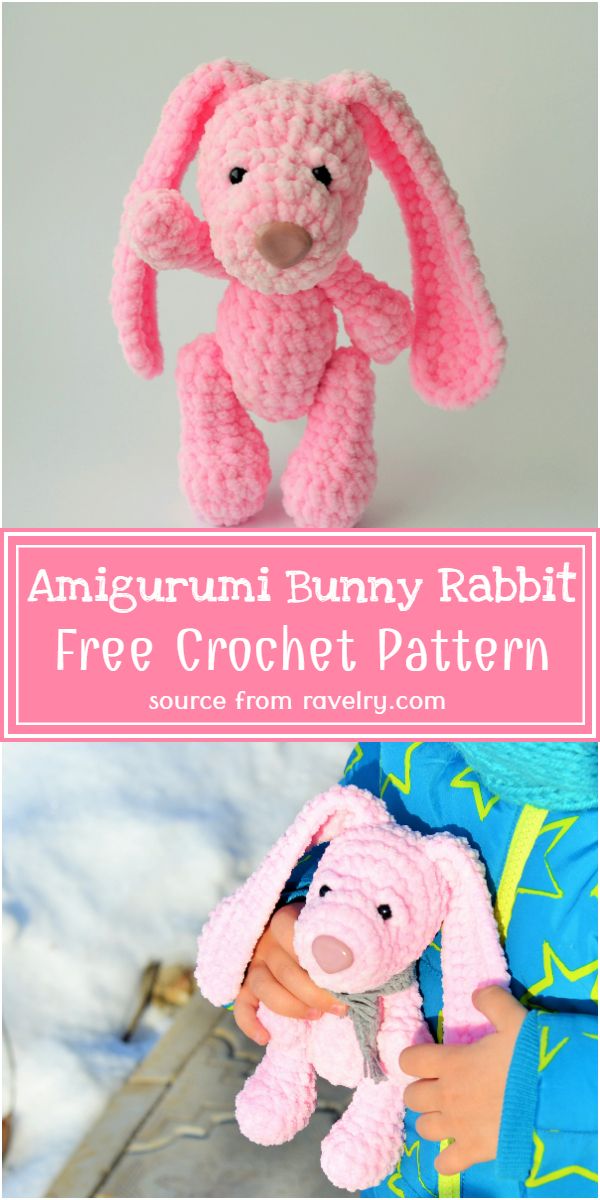 Free Crochet Amigurumi Bunny Rabbit Pattern