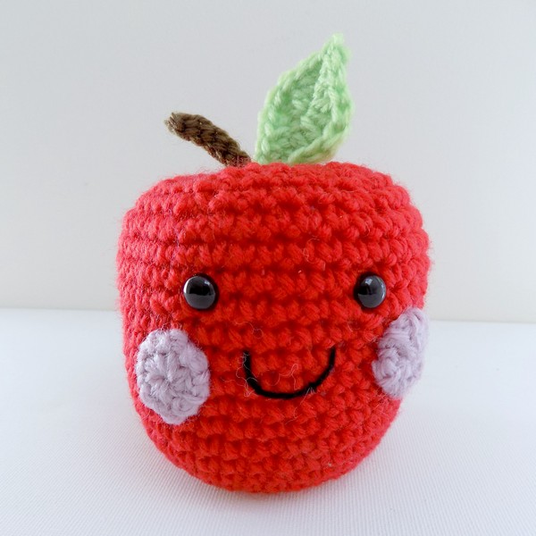 Free Crochet Apple For Teacher Pattern