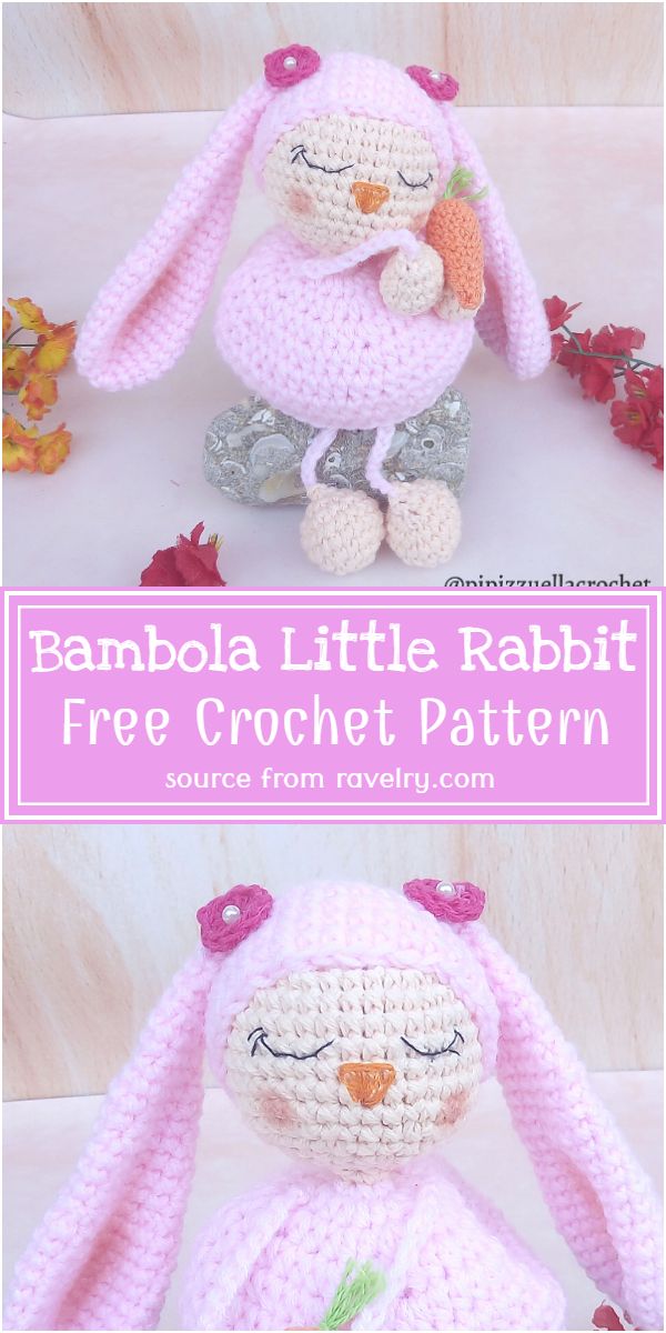 Free Crochet Bambola Little Rabbit Pattern