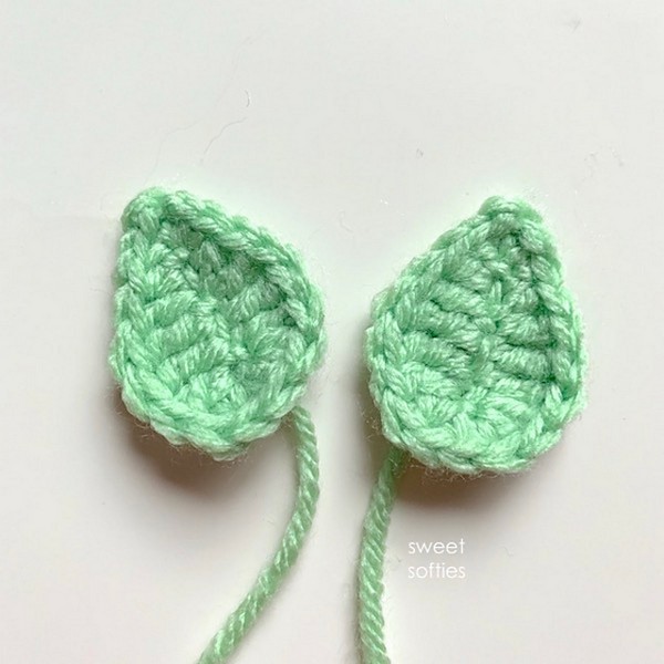 Free Crochet Basic Crochet Leaf Pattern