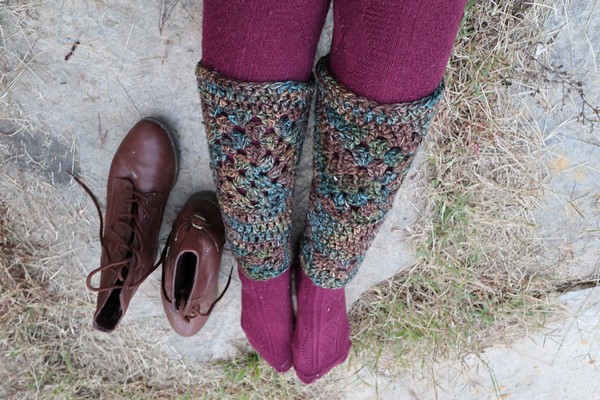 Free Crochet Boho Legwarmers Pattern