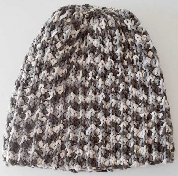 Free Crochet Bulky Faux Mistake Rib Hat Pattern