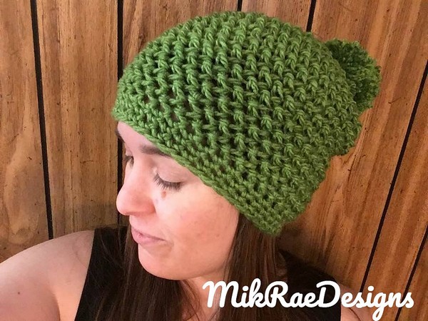 Free Crochet Bulky Herringbone Hdc Hat Pattern