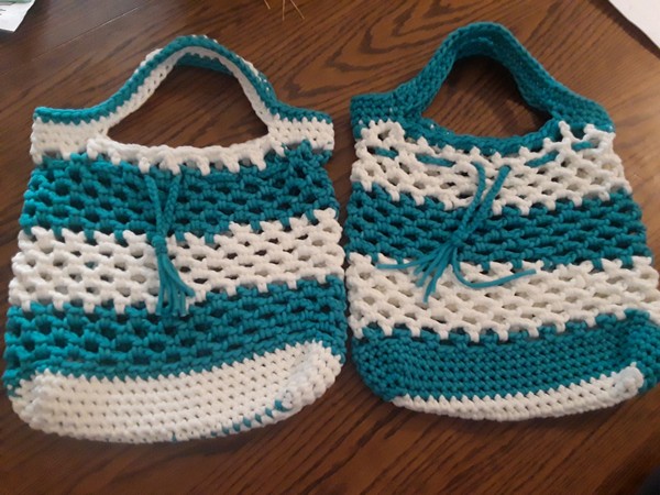 Free Crochet Bulky Srawstring Market Bag Pattern