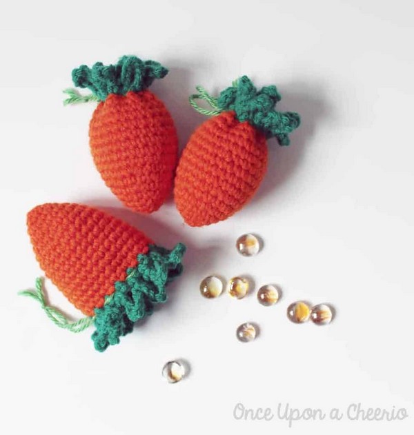 Free Crochet Carrot Egg Cozies Pattern
