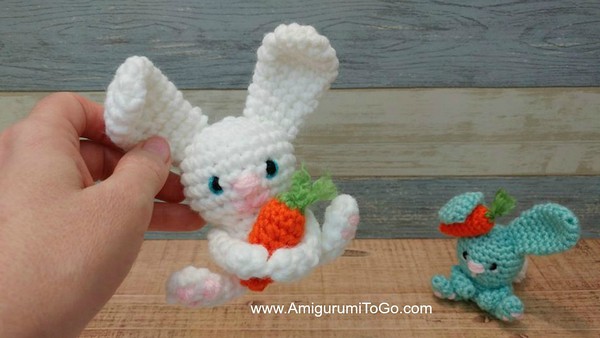 Free Crochet Carrot Hugging Bunny Pattern