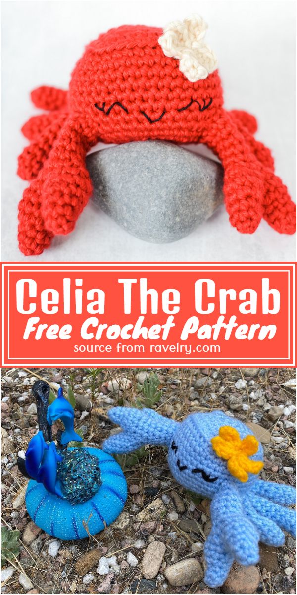 Free Crochet Celia The Crab Pattern