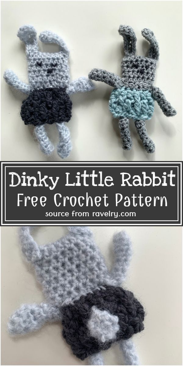 Free Crochet Dinky Little Rabbit Pattern
