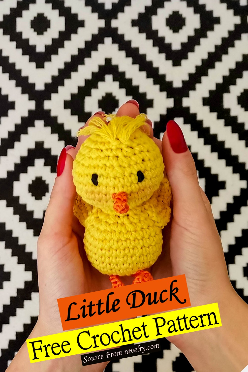 Free Crochet Little Duck Pattern