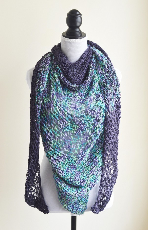 Free Crochet Once Upon A Fade Shawl Pattern