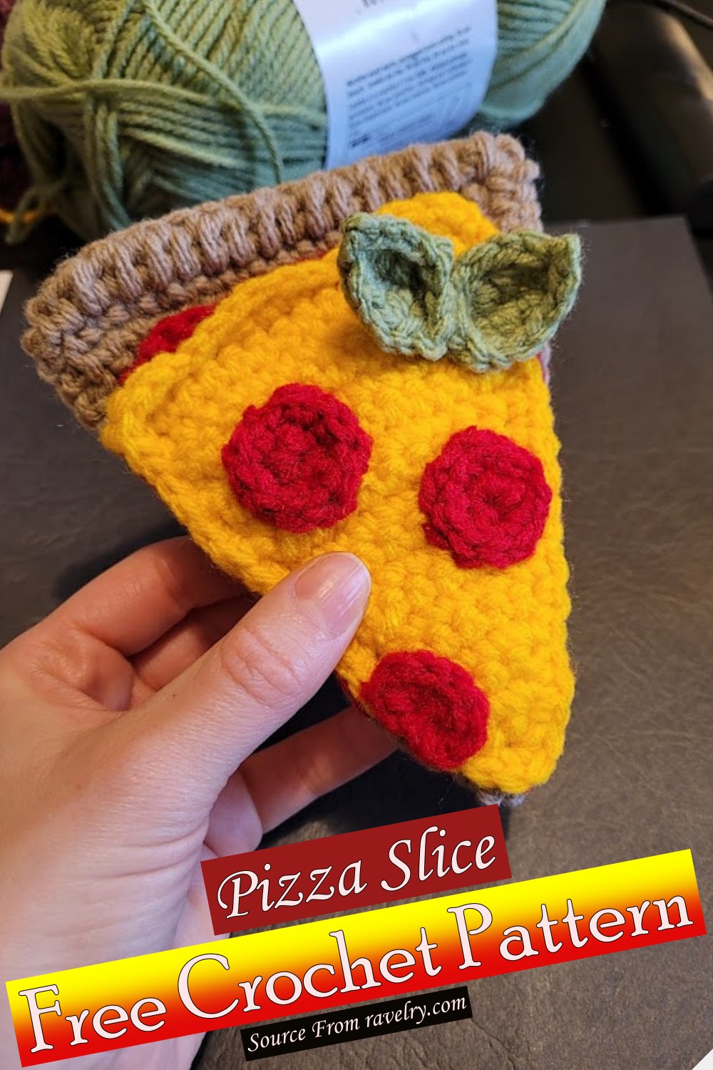 Free Crochet Pizza Slice Pattern